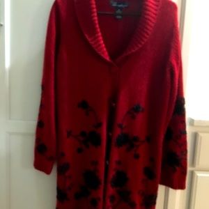 Sweater Long Cardigan with tank top